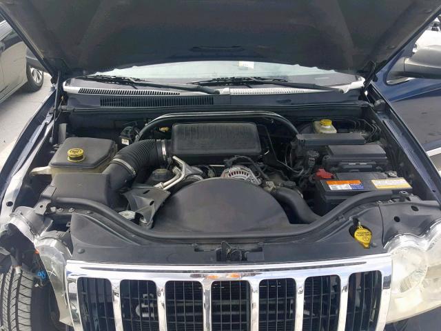 1J4HS58N86C127042 - 2006 JEEP GRAND CHER BLUE photo 7