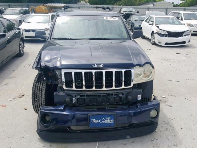 1J4HS58N86C127042 - 2006 JEEP GRAND CHER BLUE photo 9