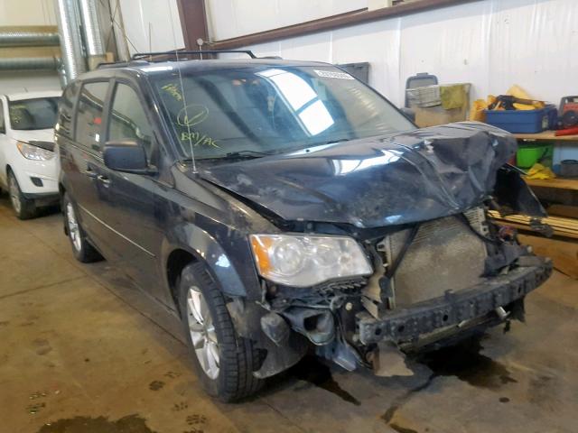 2C4RDGBG4ER145232 - 2014 DODGE GRAND CARA BLUE photo 1