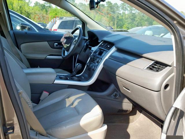 2FMDK3JC2DBE33048 - 2013 FORD EDGE SEL BEIGE photo 5