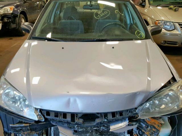 1HGES16305L018268 - 2005 HONDA CIVIC DX V SILVER photo 7