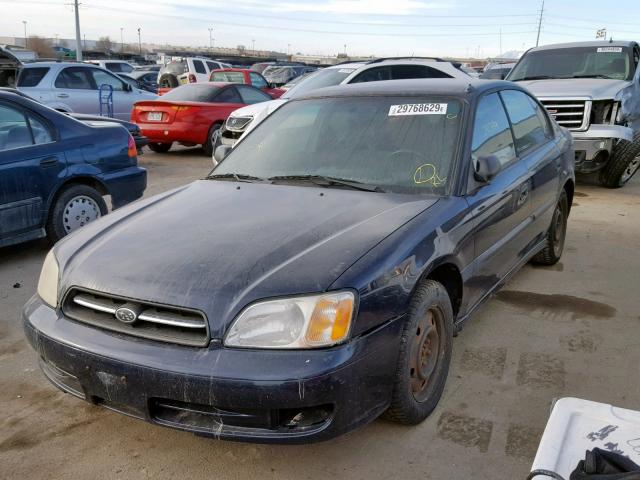 4S3BE635027215277 - 2002 SUBARU LEGACY L BLUE photo 2