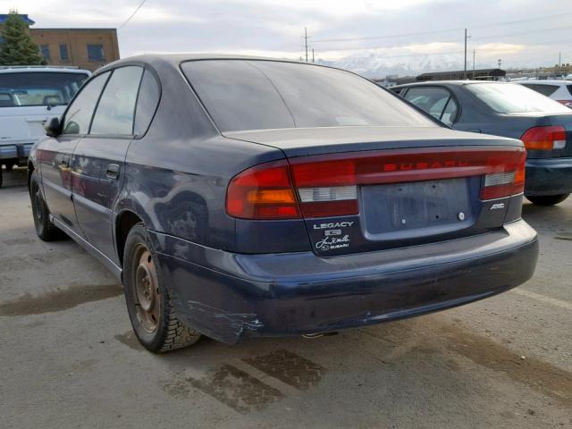 4S3BE635027215277 - 2002 SUBARU LEGACY L BLUE photo 3