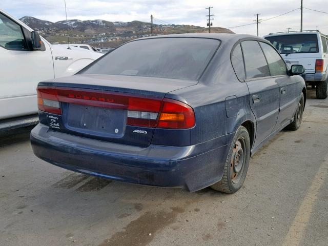 4S3BE635027215277 - 2002 SUBARU LEGACY L BLUE photo 4