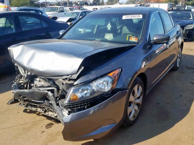 1HGCP26879A187411 - 2009 HONDA ACCORD EXL GRAY photo 2