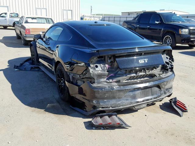 1FA6P8CF4F5319505 - 2015 FORD MUSTANG GT BLACK photo 3