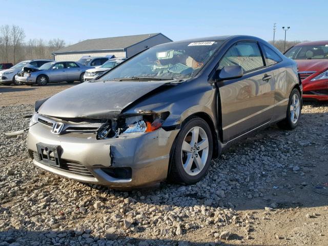 2HGFG12948H567991 - 2008 HONDA CIVIC EXL GRAY photo 2