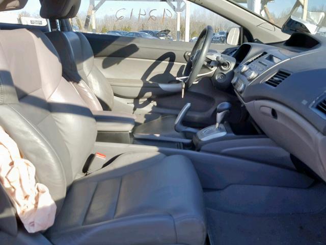 2HGFG12948H567991 - 2008 HONDA CIVIC EXL GRAY photo 5