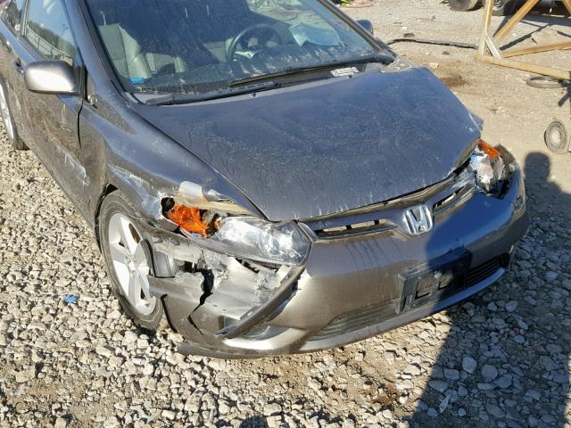 2HGFG12948H567991 - 2008 HONDA CIVIC EXL GRAY photo 9