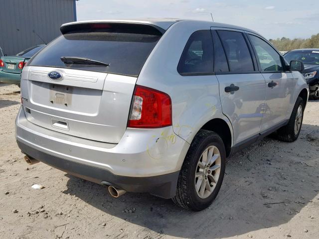 2FMDK3GC5DBB00706 - 2013 FORD EDGE SE SILVER photo 4