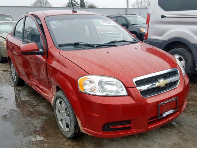 KL1TD56E29B369582 - 2009 CHEVROLET AVEO LS RED photo 1