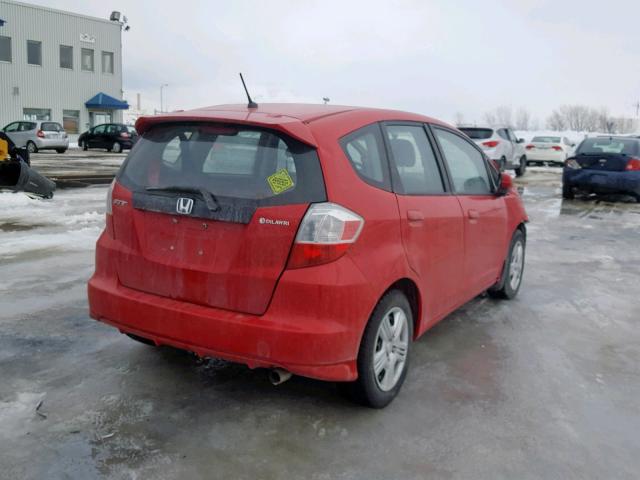 LUCGE8G59E3005327 - 2014 HONDA FIT LX RED photo 4