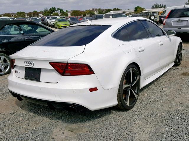 WUAW2AFC3EN902845 - 2014 AUDI RS7 WHITE photo 4