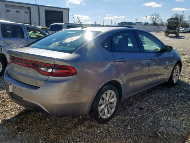 1C3CDFBB6ED819912 - 2014 DODGE DART SXT GRAY photo 4