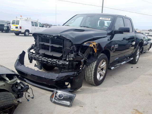 1C6RR7MT5ES213569 - 2014 RAM 1500 SPORT BLACK photo 2