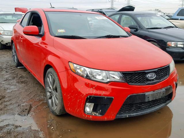 KNAFW6A35B5408114 - 2011 KIA FORTE SX RED photo 1