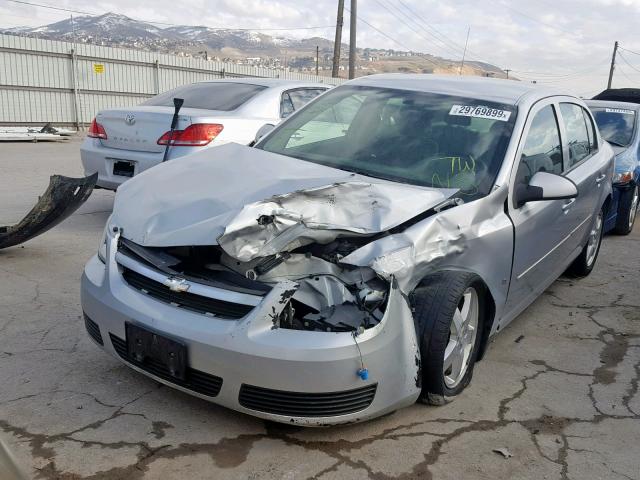 1G1AL55F767633478 - 2006 CHEVROLET COBALT LT SILVER photo 2