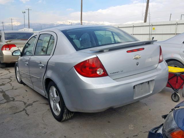 1G1AL55F767633478 - 2006 CHEVROLET COBALT LT SILVER photo 3