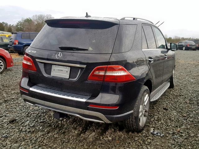 4JGDA5JB3EA336363 - 2014 MERCEDES-BENZ ML 350 BLACK photo 4