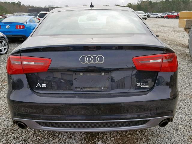 WAUHGAFC8DN153365 - 2013 AUDI A6 PRESTIG BLACK photo 9