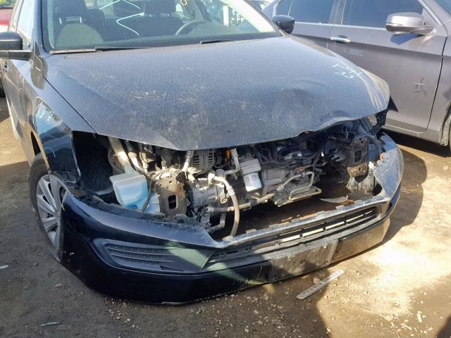 3VW2K7AJ3DM386223 - 2013 VOLKSWAGEN JETTA BASE BLACK photo 9