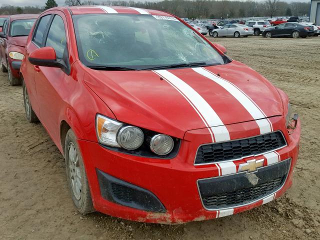 1G1JC6SH0F4155711 - 2015 CHEVROLET SONIC LT RED photo 1