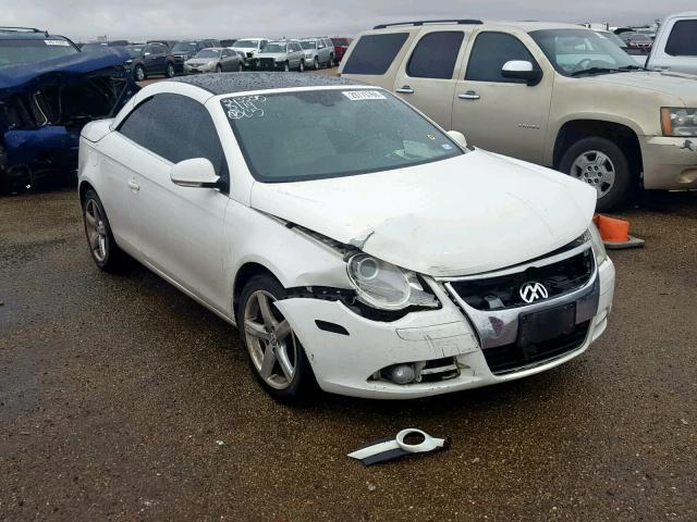 WVWCA71F17V039280 - 2007 VOLKSWAGEN EOS 2.0T S WHITE photo 1