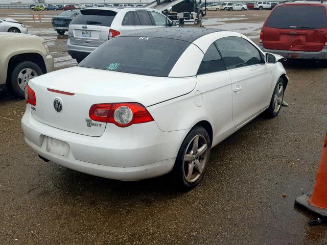 WVWCA71F17V039280 - 2007 VOLKSWAGEN EOS 2.0T S WHITE photo 4