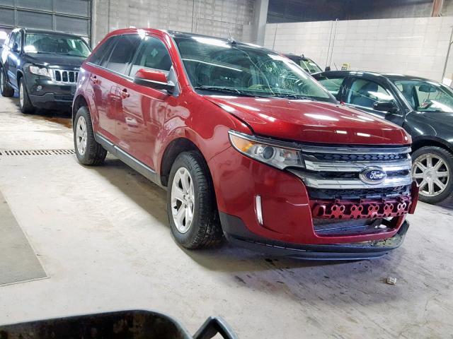 2FMDK4JC0EBB33659 - 2014 FORD EDGE SEL MAROON photo 5