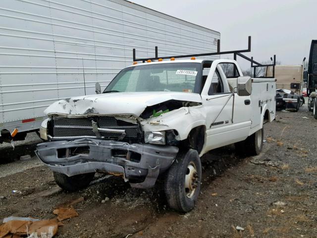 1B6MC3655RS635184 - 1994 DODGE RAM 3500 WHITE photo 2