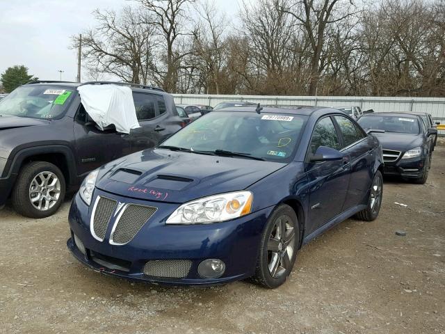 1G2ZM577694181109 - 2009 PONTIAC G6 GXP BLUE photo 2