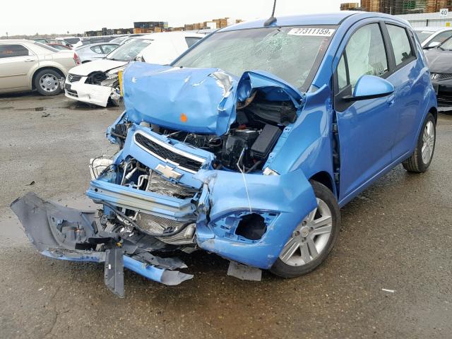 KL8CA6S99EC466176 - 2014 CHEVROLET SPARK LS BLUE photo 2