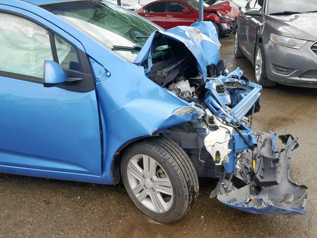 KL8CA6S99EC466176 - 2014 CHEVROLET SPARK LS BLUE photo 9