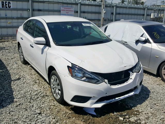 3N1AB7AP4JY288909 - 2018 NISSAN SENTRA S WHITE photo 1