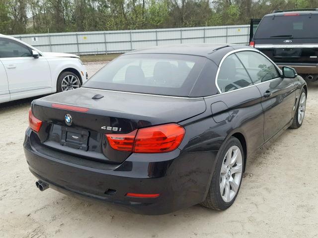 WBA3V7C51F5A24138 - 2015 BMW 428 I BLACK photo 4