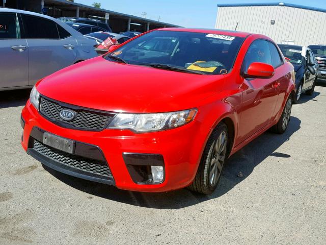 KNAFW6A38B5430530 - 2011 KIA FORTE SX RED photo 2