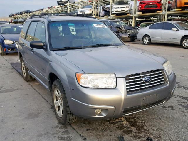JF1SG63637H743146 - 2007 SUBARU FORESTER 2 SILVER photo 1