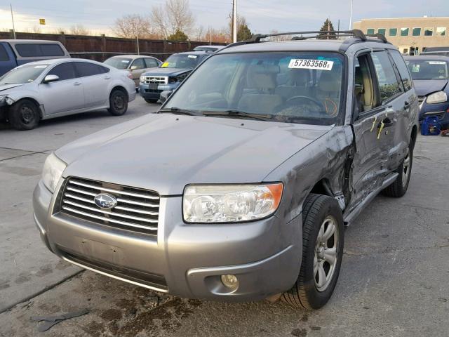 JF1SG63637H743146 - 2007 SUBARU FORESTER 2 SILVER photo 2