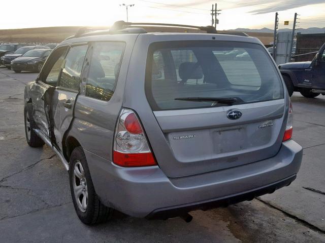 JF1SG63637H743146 - 2007 SUBARU FORESTER 2 SILVER photo 3