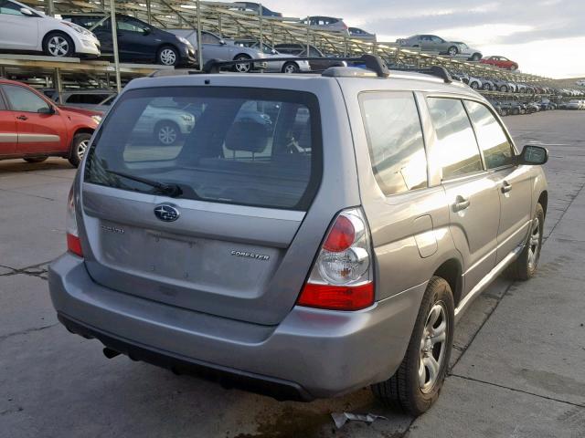 JF1SG63637H743146 - 2007 SUBARU FORESTER 2 SILVER photo 4