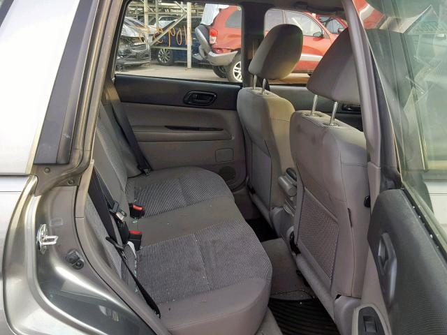 JF1SG63637H743146 - 2007 SUBARU FORESTER 2 SILVER photo 6