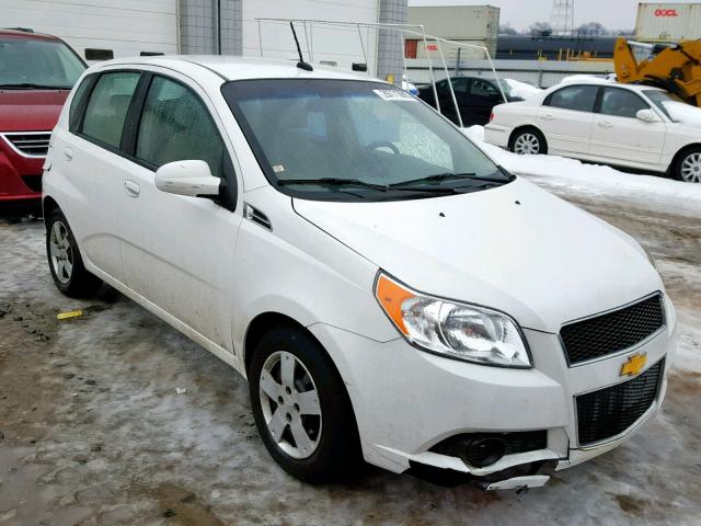 KL1TD66E19B628407 - 2009 CHEVROLET AVEO LS WHITE photo 1