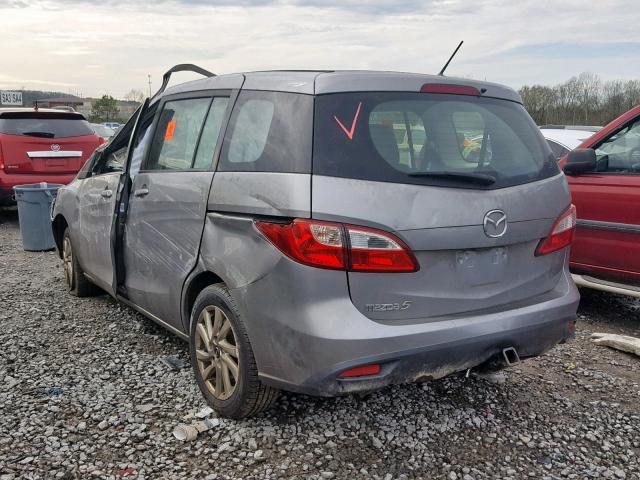 JM1CW2BL8E0170385 - 2014 MAZDA 5 SPORT GRAY photo 3