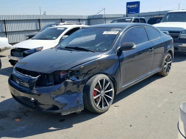 JTKDE167X80226452 - 2008 TOYOTA SCION TC BLACK photo 2