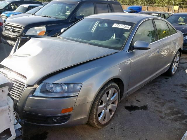 WAUDH74F46N102640 - 2006 AUDI A6 3.2 QUA GRAY photo 2