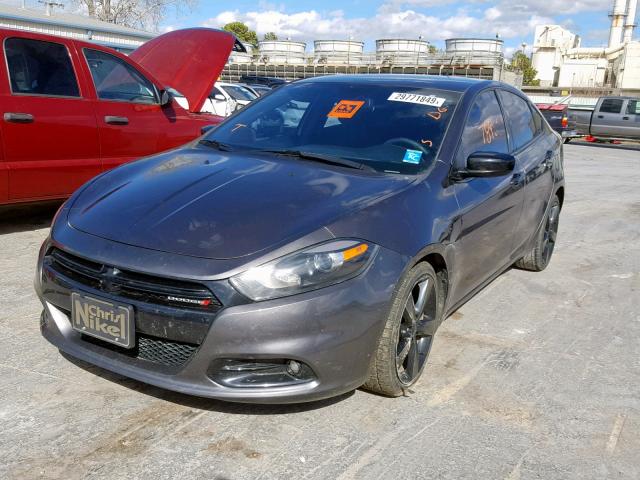 1C3CDFBB0GD578836 - 2016 DODGE DART SXT CHARCOAL photo 2