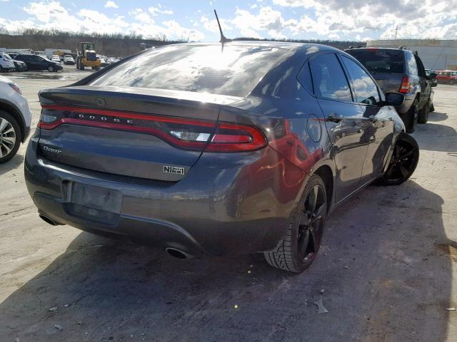 1C3CDFBB0GD578836 - 2016 DODGE DART SXT CHARCOAL photo 4