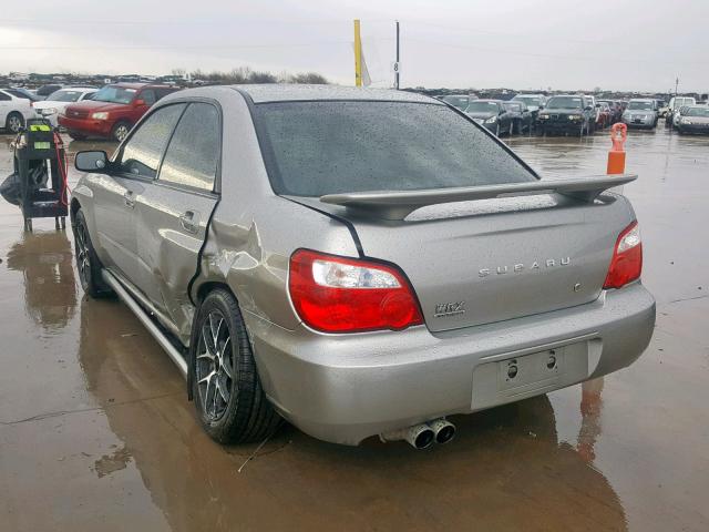 JF1GD29635G503421 - 2005 SUBARU IMPREZA WR GRAY photo 3