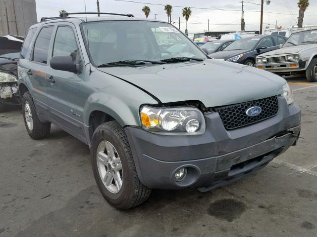 1FMYU95HX6KB01517 - 2006 FORD ESCAPE HEV GREEN photo 1