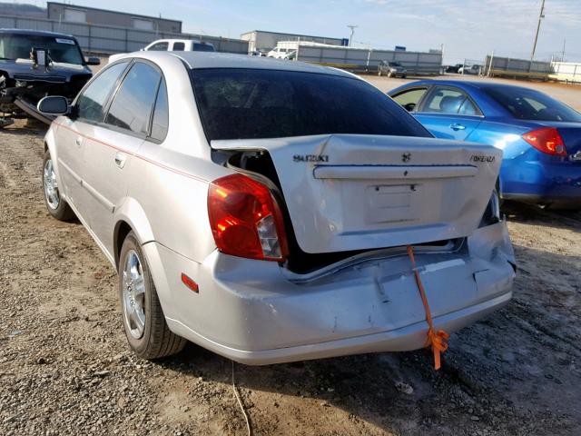 KL5JD56Z95K092626 - 2005 SUZUKI FORENZA S SILVER photo 3